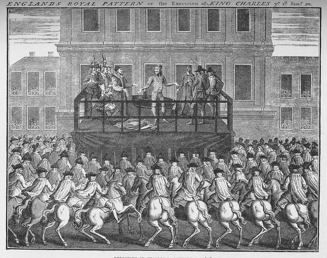The execution of King Charles I, 30 January 1649, c1735