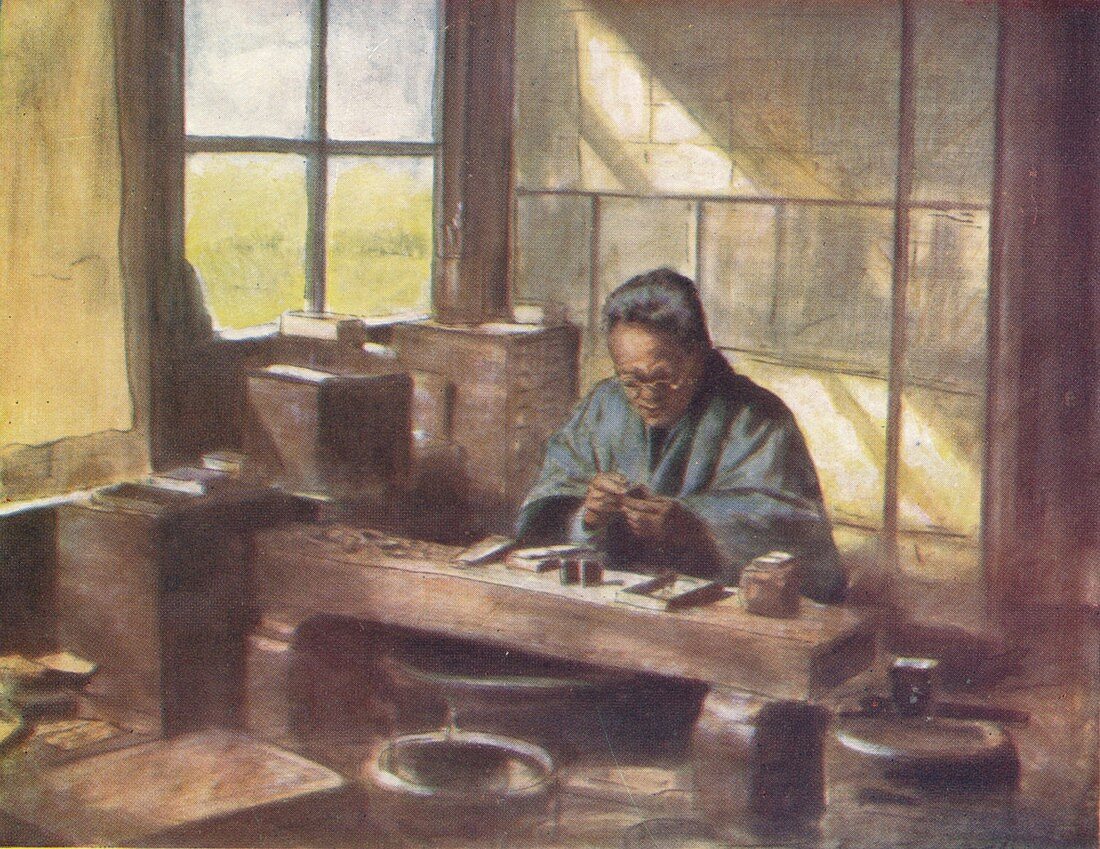A Cloissonne Worker, c1887, (1901)