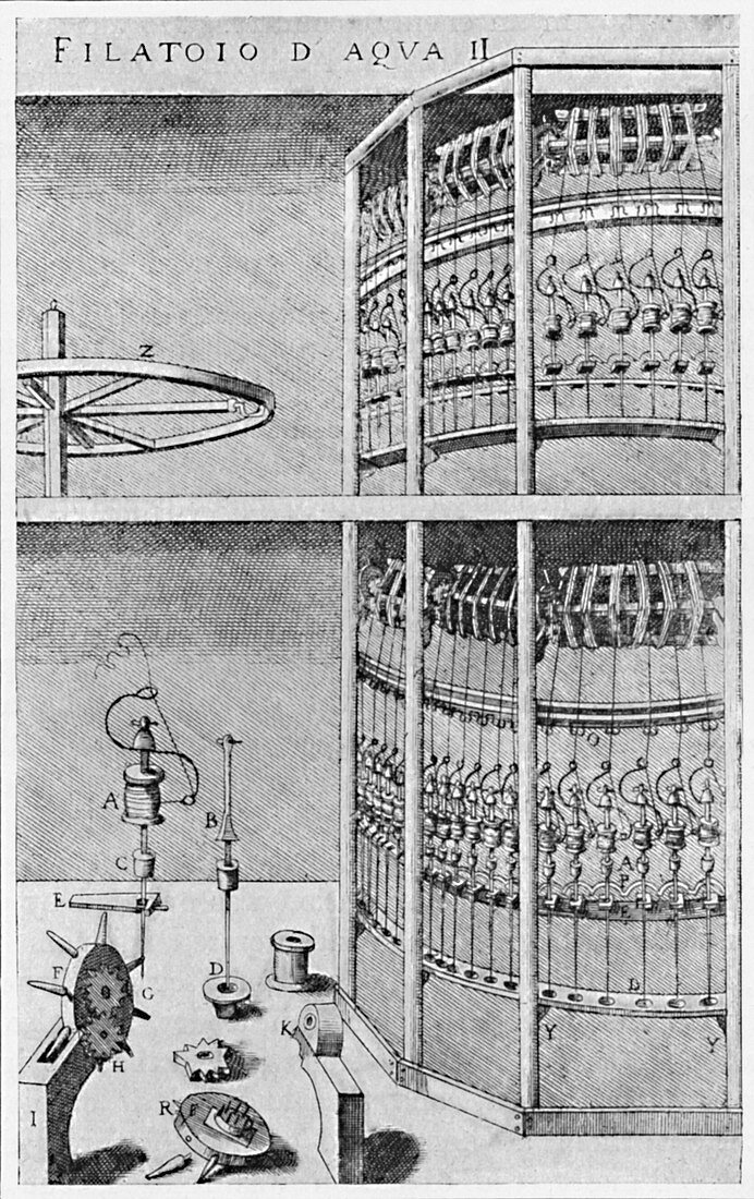 A Silk-Spinning Mill, 1607, (1904)