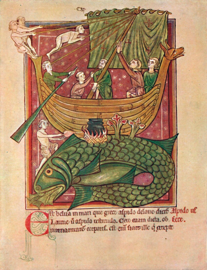 The Dangers of the Sea (MS Harl 4751), 13th century
