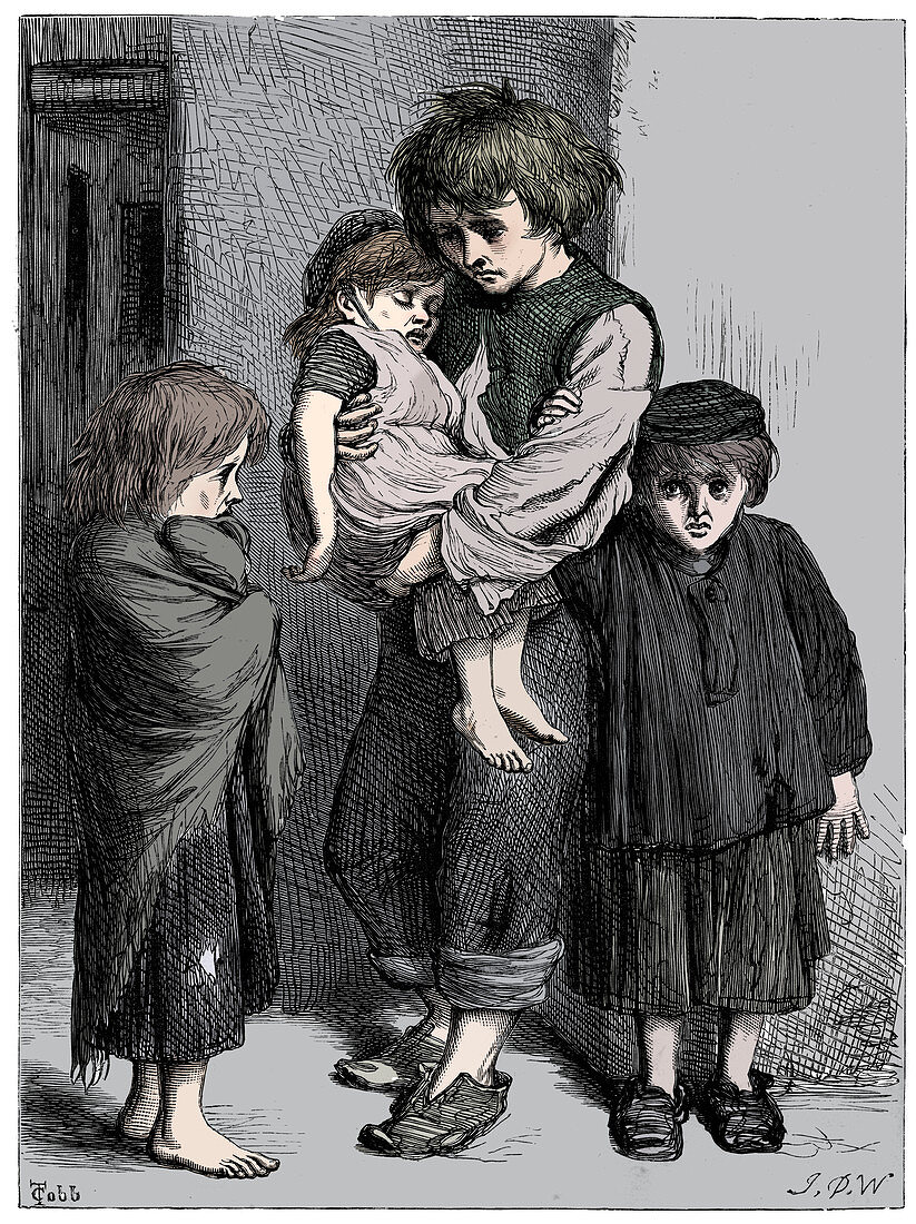 The Children of the Poor, The Ragged Babes That Weep, c1875
