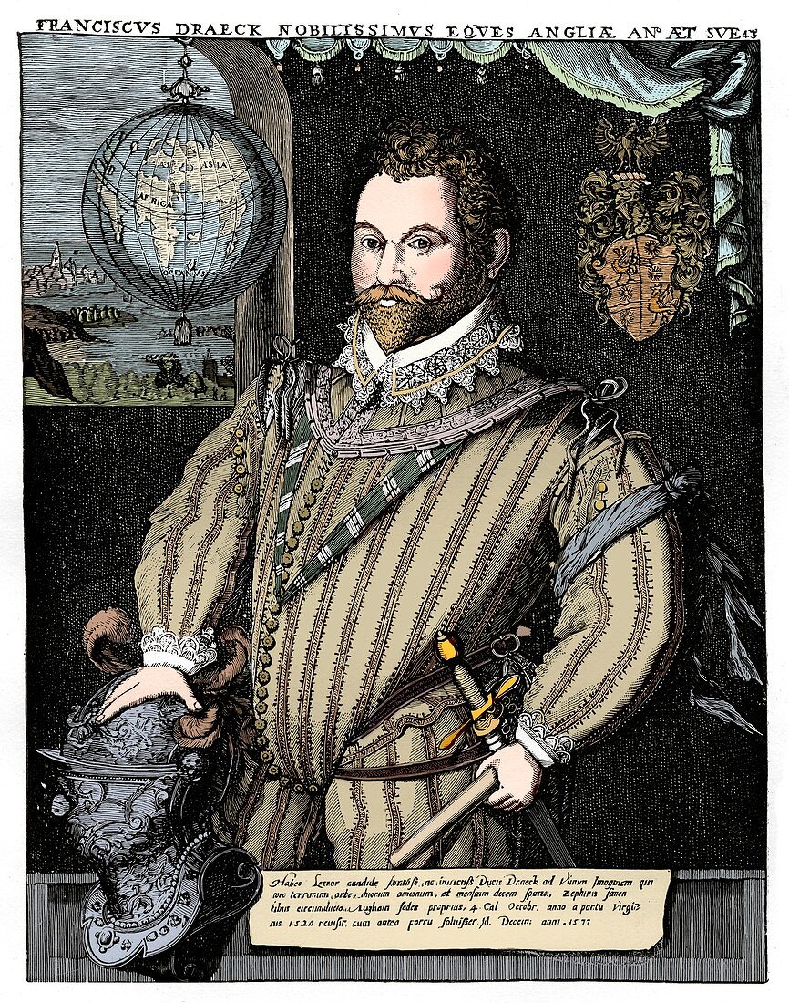 Sir Francis Drake, 16th century, (1910)