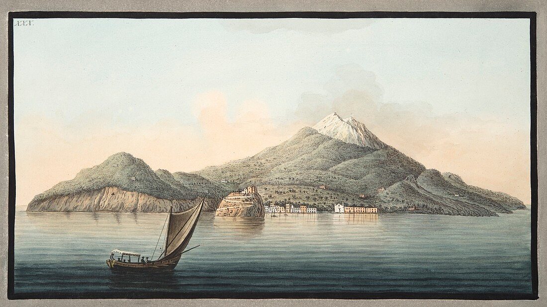 View of the Island of Ischia from the sea, 1776