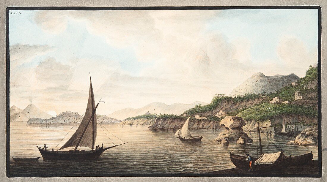View of a part of the Island of Ischia called Lacco, 1776