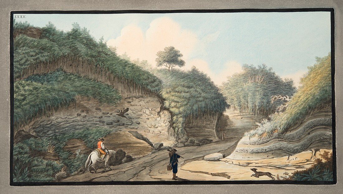 Road leading from the Grotto of Pausilipo to Pianura, 1776