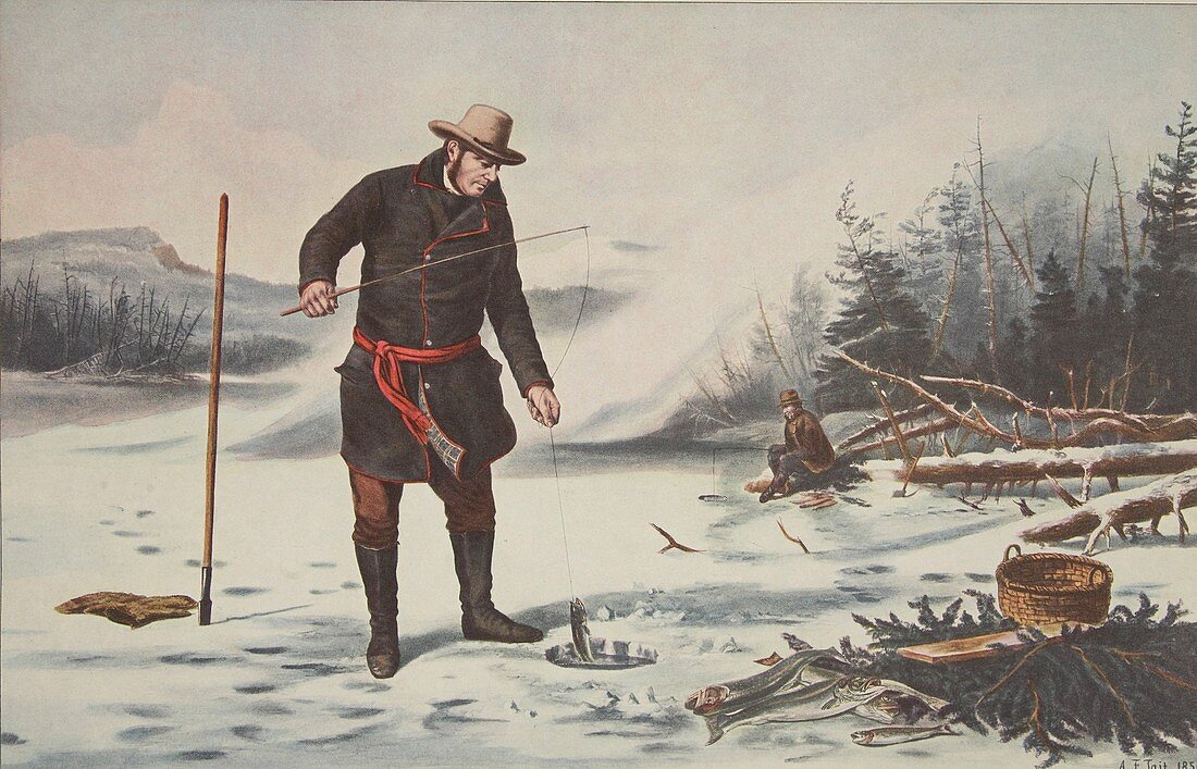 Trout Fishing on Chateaugay Lake, 1856