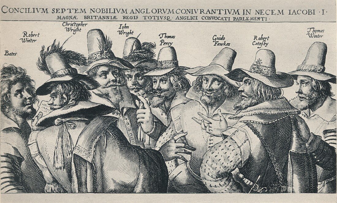 The Gunpowder Plot Conspirators, 1605, (1904)