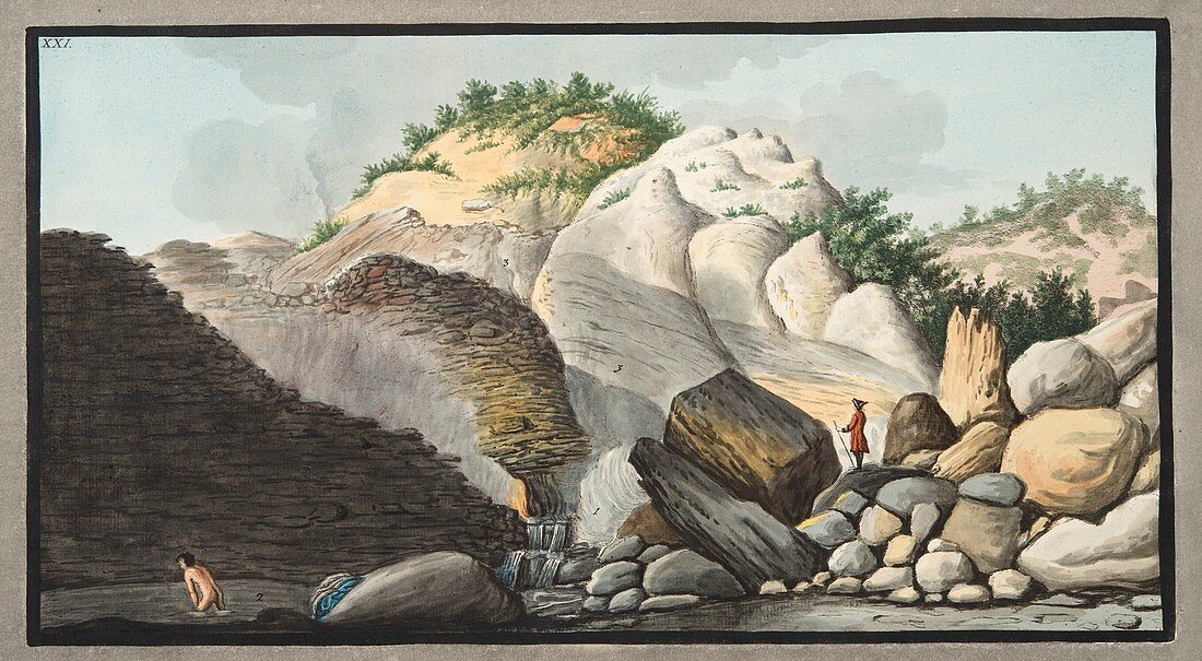 Hot spring, Pisciarelli, 1776