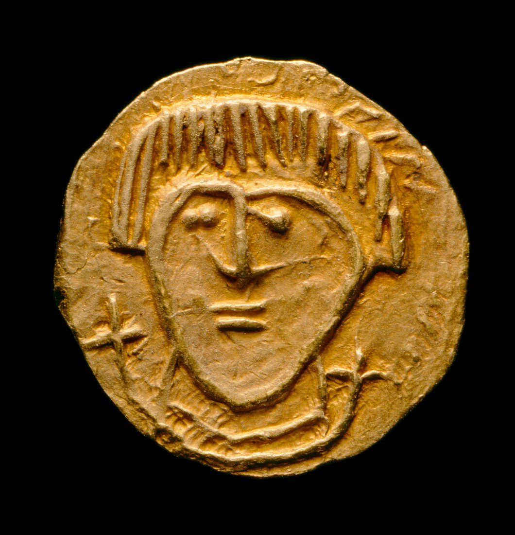 Crondall coin no 59; Anglo-Saxon Coin, 7th century