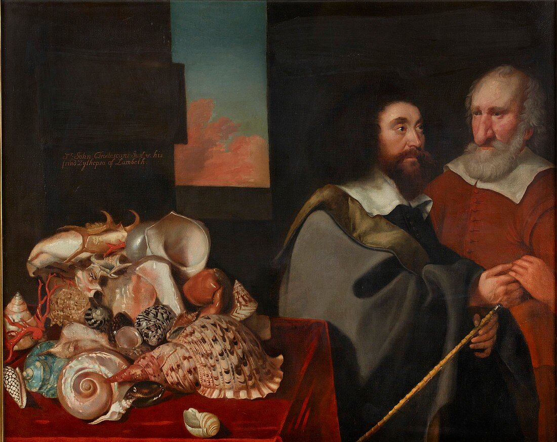 John Tradescant the Younger with Roger Friend, 1645