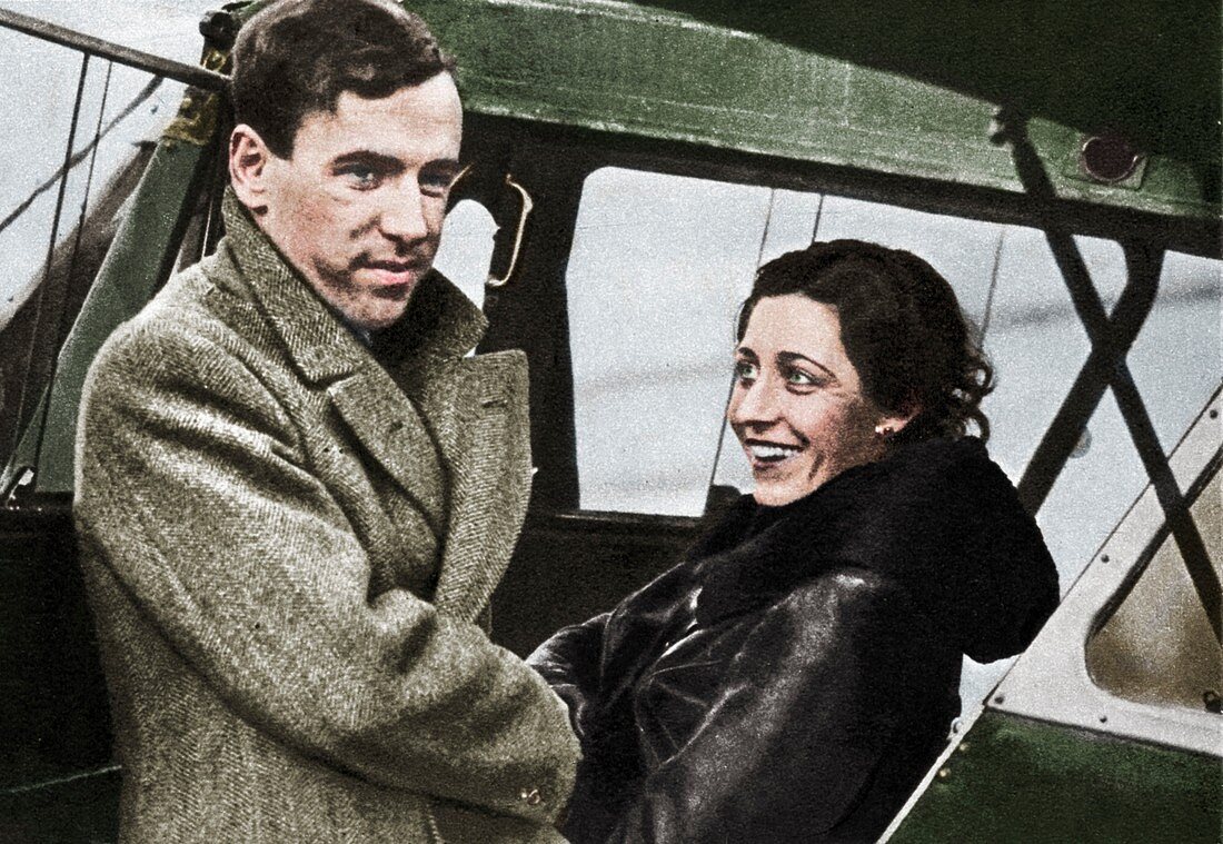 Amy Johnson, British aviator, 1932