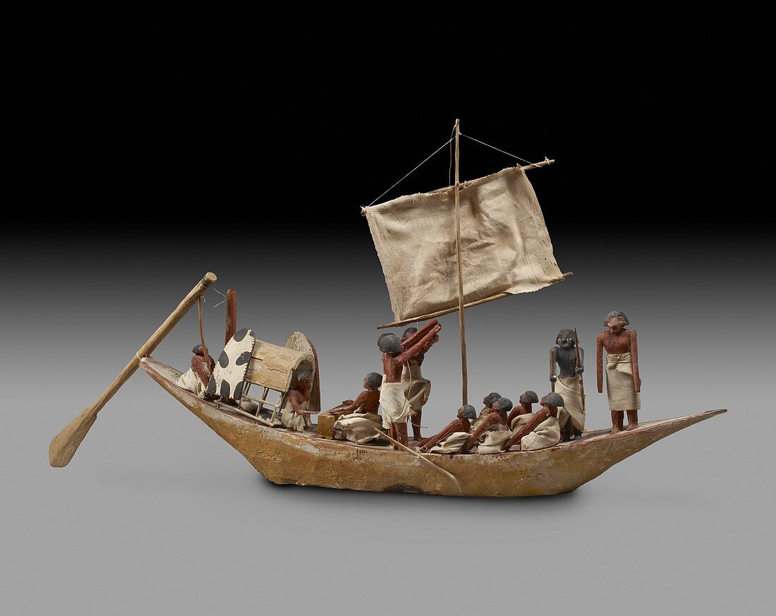 Model of boat, IXth - XIth Dynasty, c2125 -c1940 BC