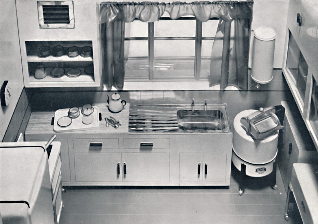 View of a kitchen, 1938