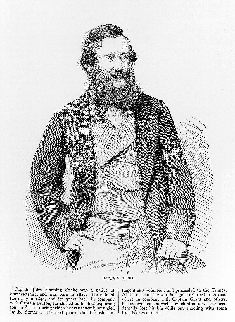 John Hanning Speke, British explorer, 19th century