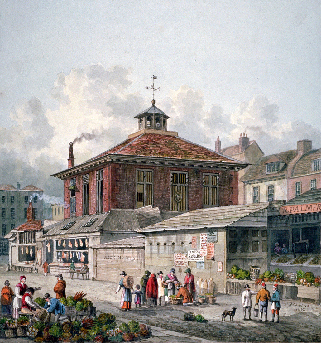 Clare Market, Westminster, London, 1815