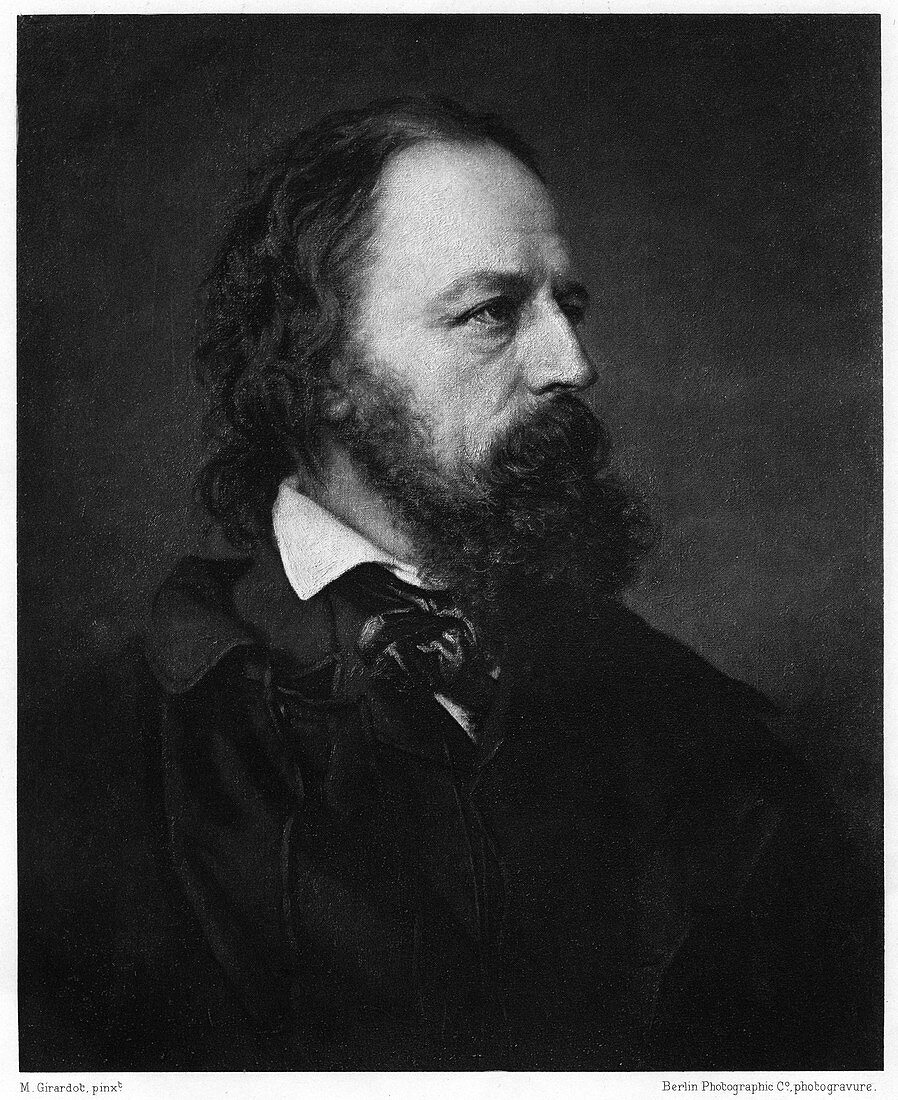 Alfred Tennyson, 1st Baron Tennyson, English poet, 1893
