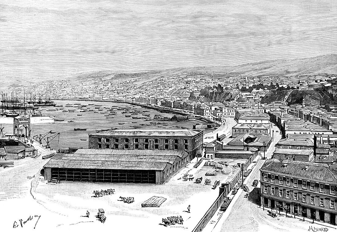 Valparaiso, Chile, 1895