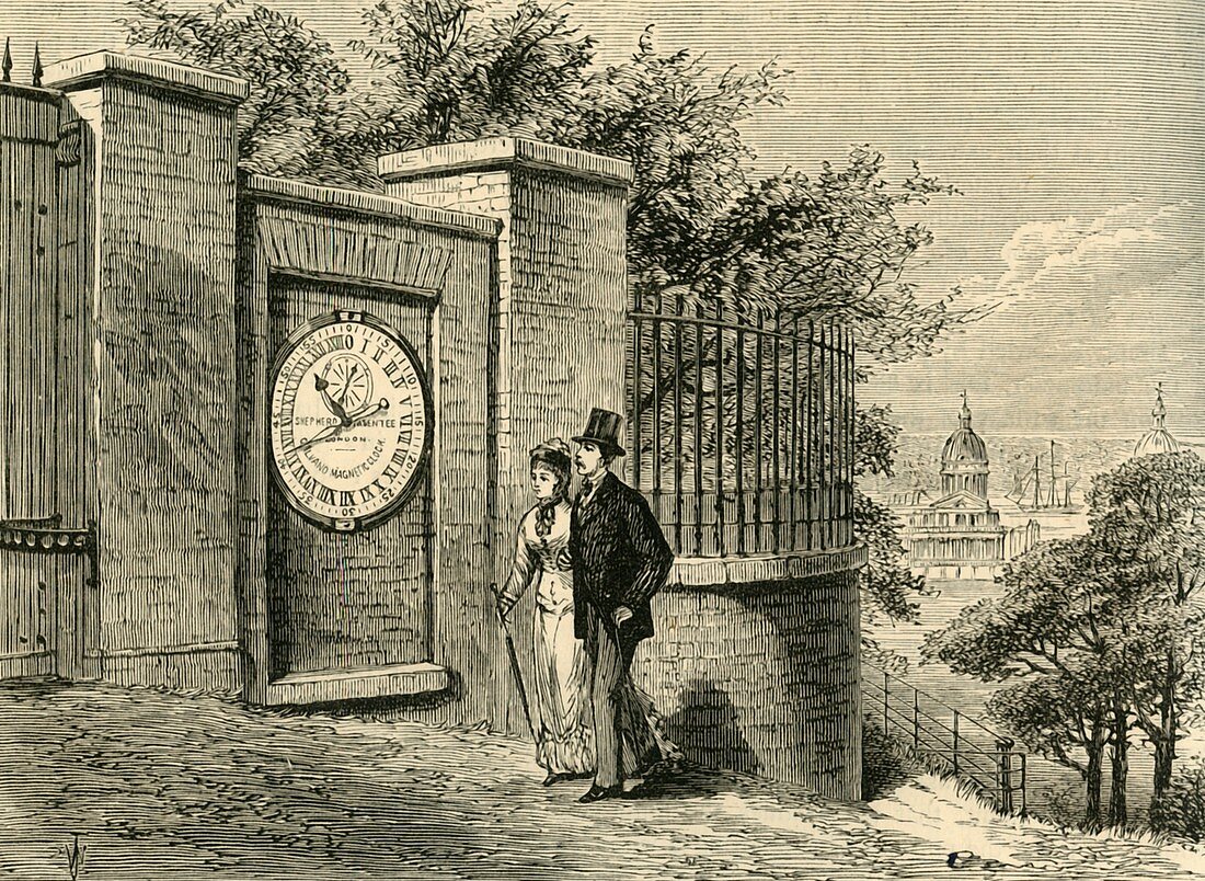 The Magnetic Clock, Greenwich Observatory, c1840