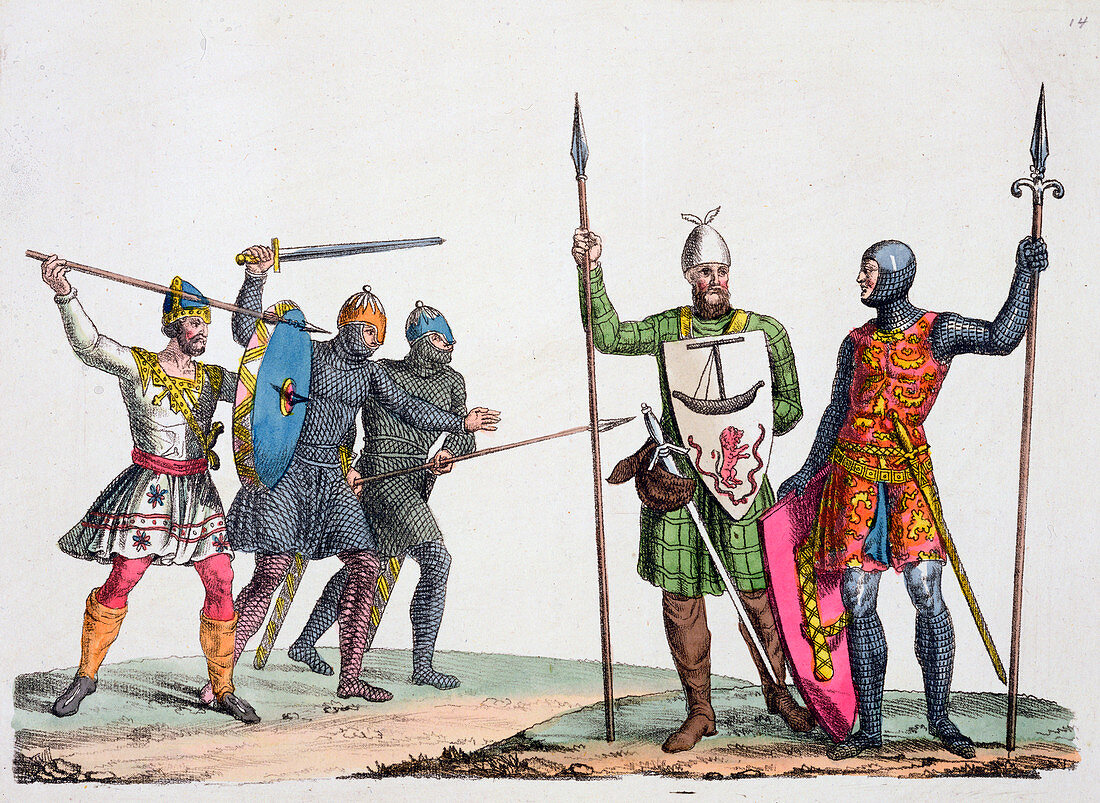 Anglo-Saxon warriors, 19th century