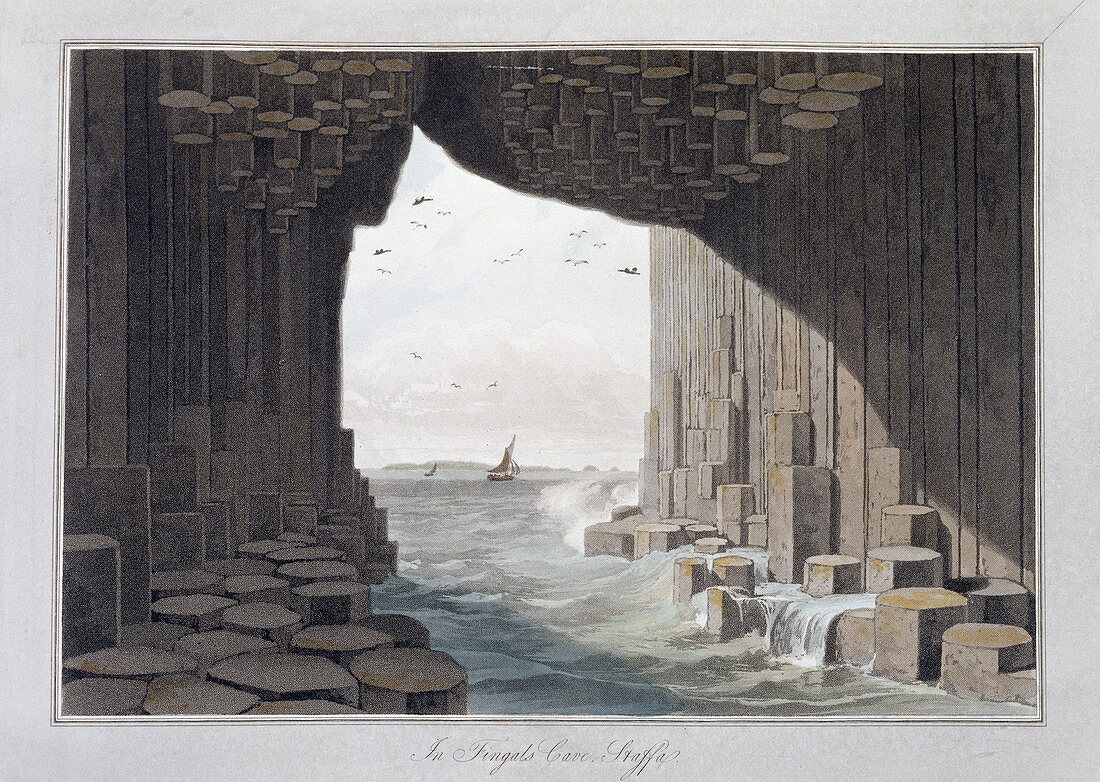 In Fingal's Cave, Staffa, Scotland, 1829