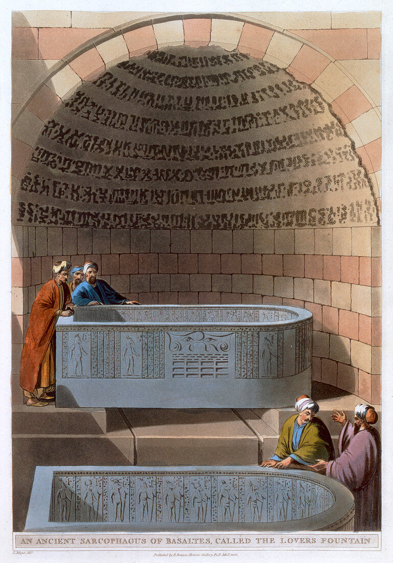 An Ancient Sarcophagus of Basaltes, 1802