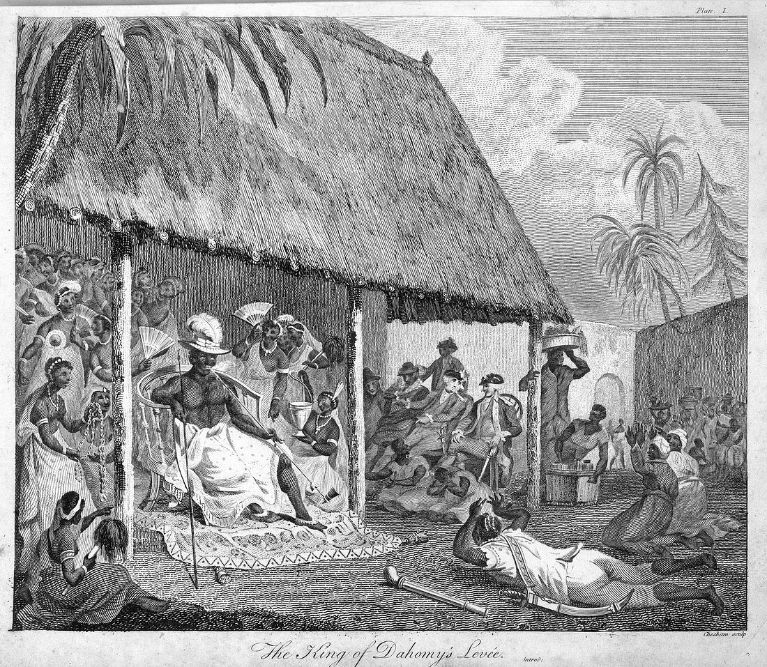 The King of Dahomey's levee, 1793