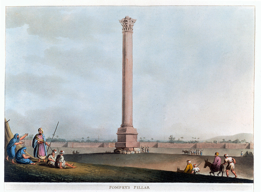Pompey's Pillar, Alexandria, Egypt, 1802
