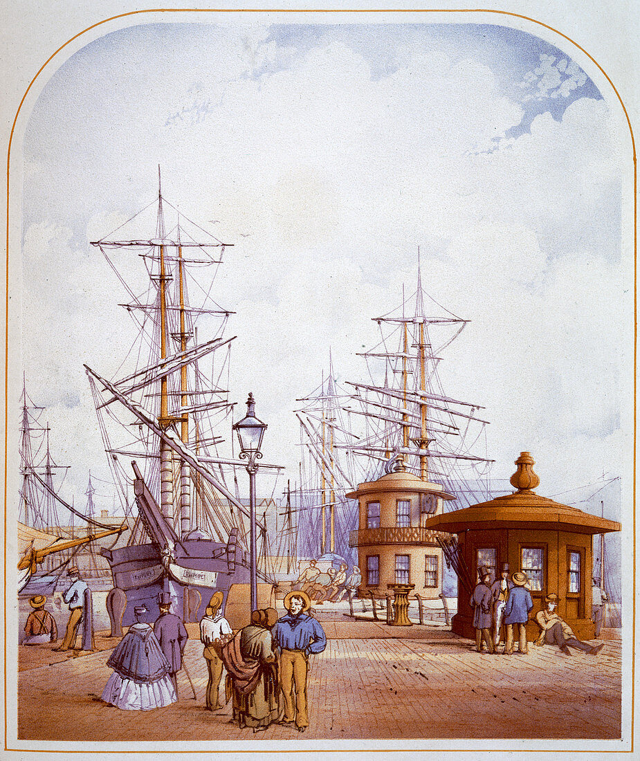 Waterloo Docks, Liverpool, 1864