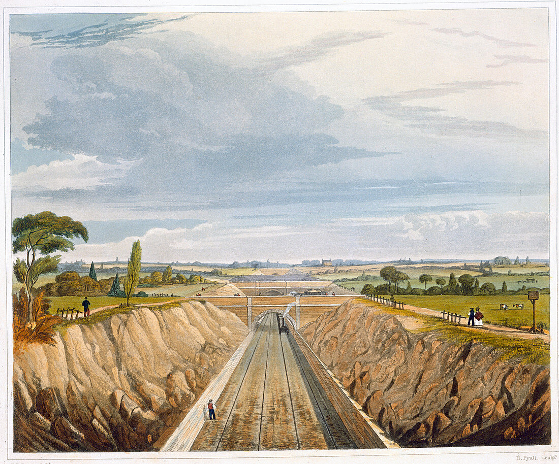 Near Liverpool, looking towards Manchester, 1833