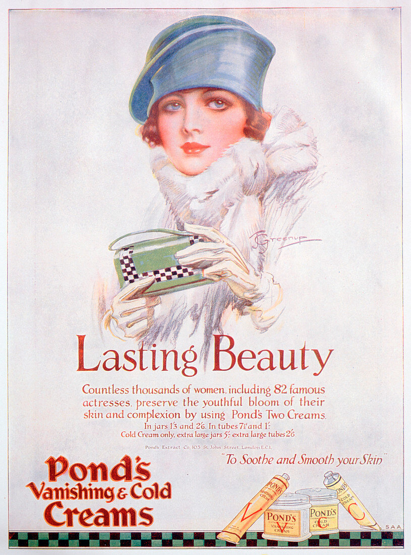Pond's Cream advert, 1927
