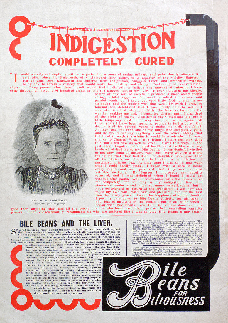 Bile Beans advert, 1903