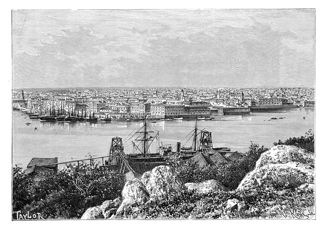 General view of Havana, taken from Casablanca, c1890