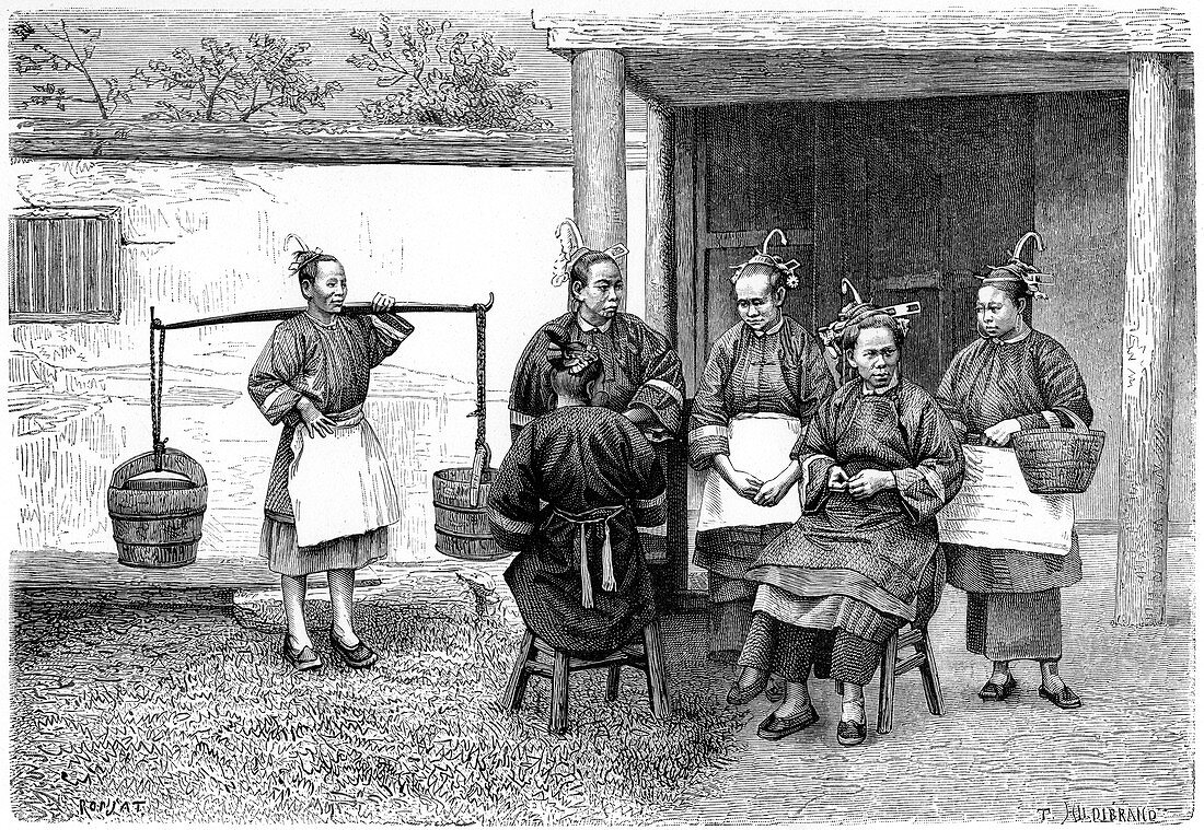 People of the Fokien province, China, 1895