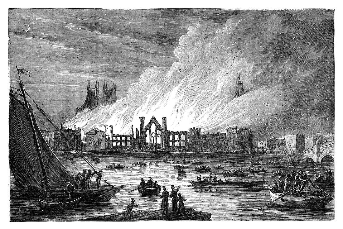 The Burning of the Houses of Parliament, London, 1834