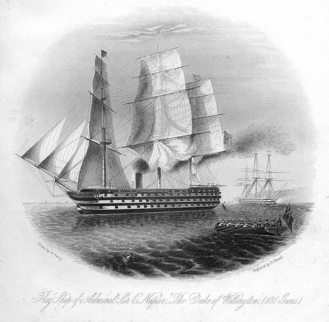 HMS 'Duke of Wellington, 1857