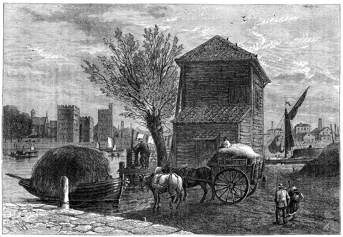 The old Horseferry, London, c1800