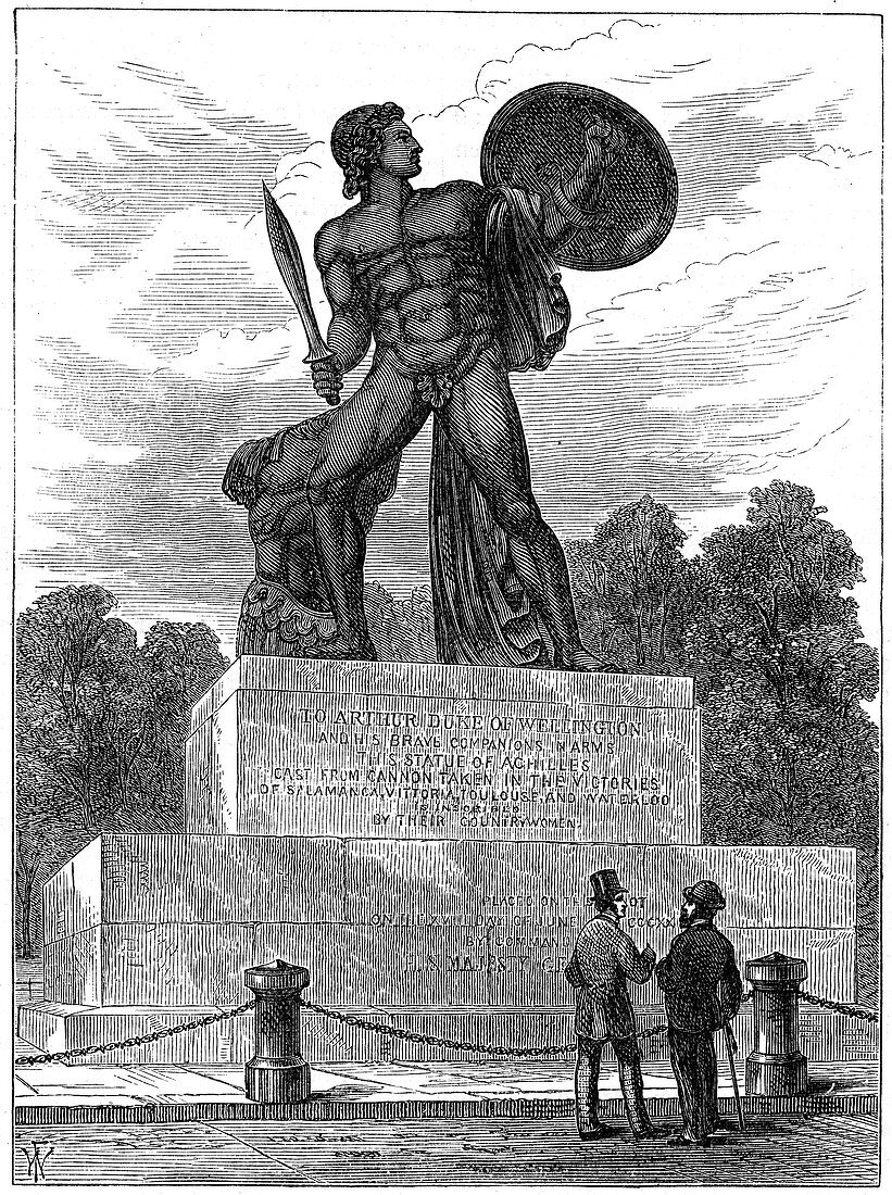 The statue of Achilles, London, 1891