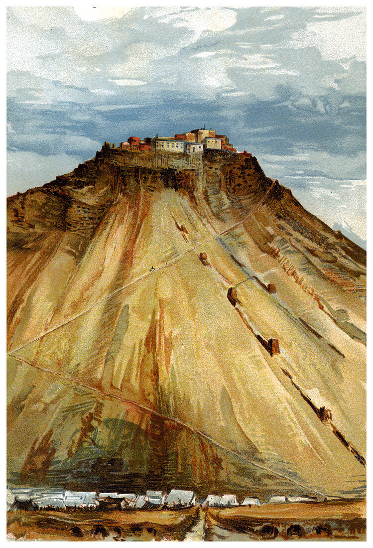 Taklakot Fort, Tibet, 1898