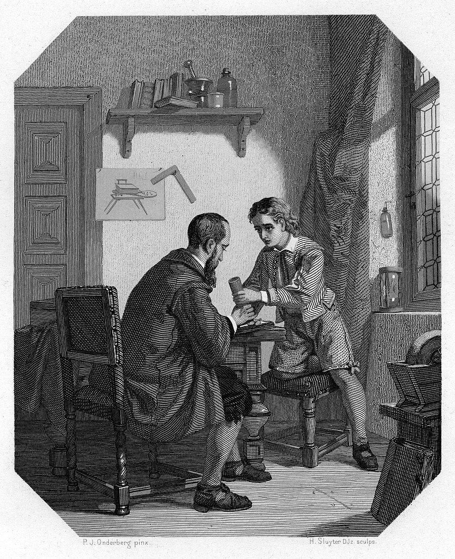 Hans Jansen and his son Sacharias, c1870