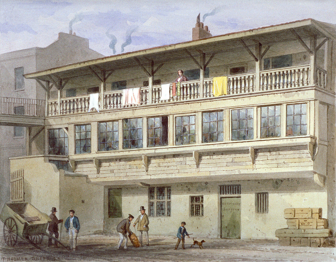 The White Bear Inn on Piccadilly, Westminster, London, 1856