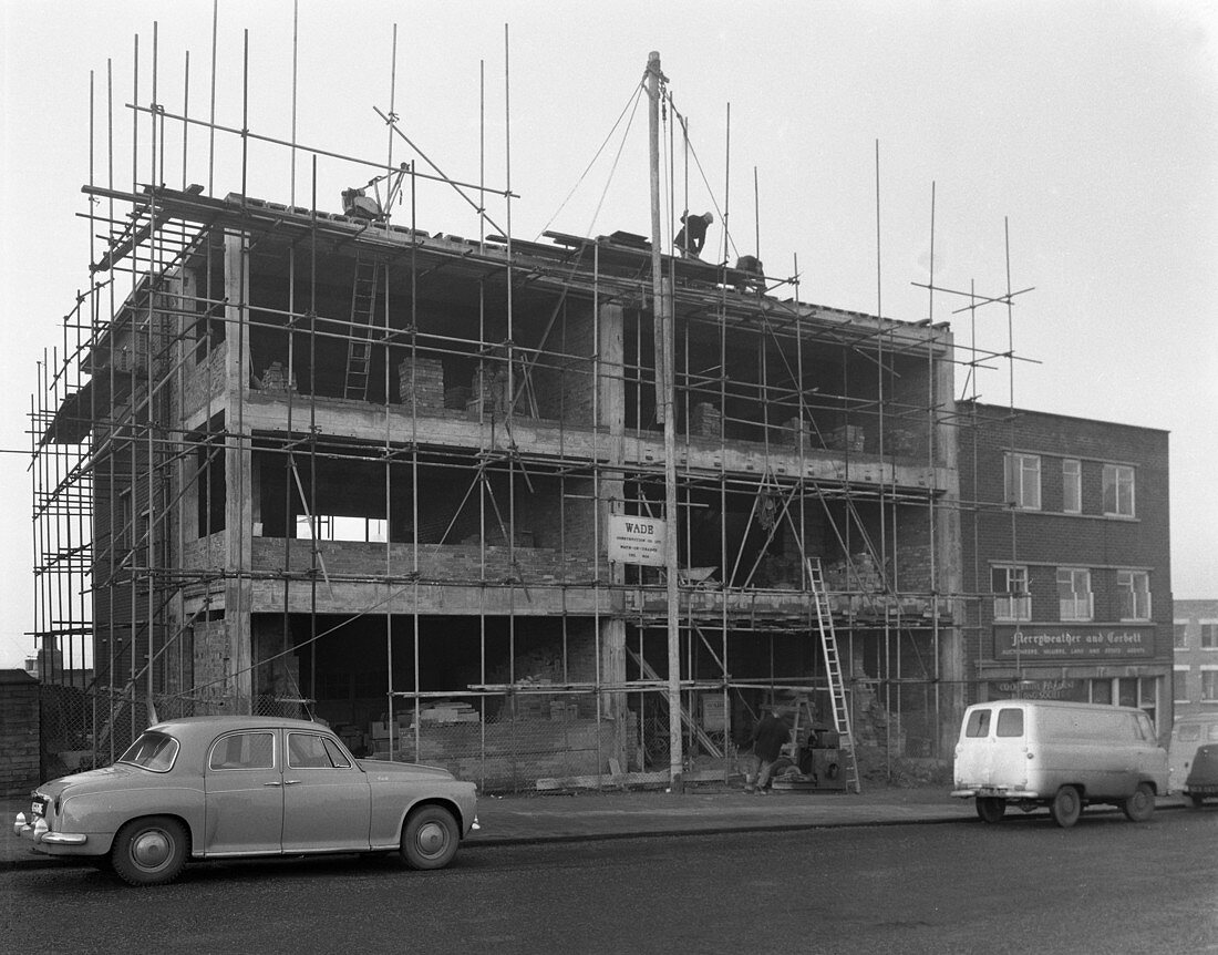 Retail regeneration in Rotherham, South Yorkshire, 1962