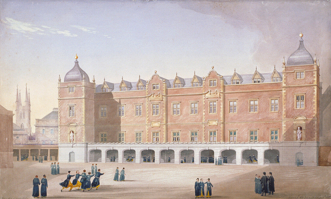 Christ's Hospital School, Newgate Street, London, 1831