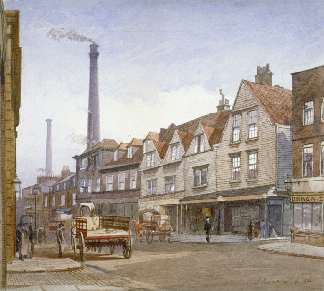 View of Mint Street, Southwark, London, 1884