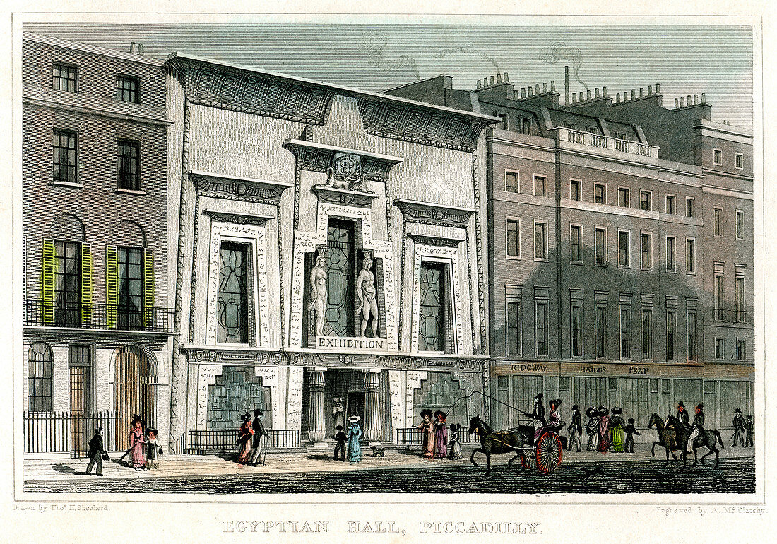 Egyptian Hall, Piccadilly, London, 1828