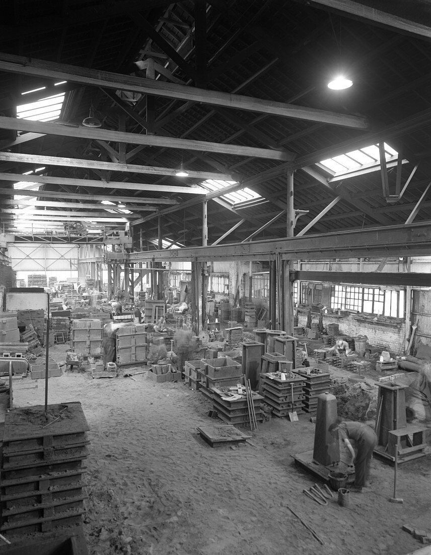 General view of a foundry, 1963