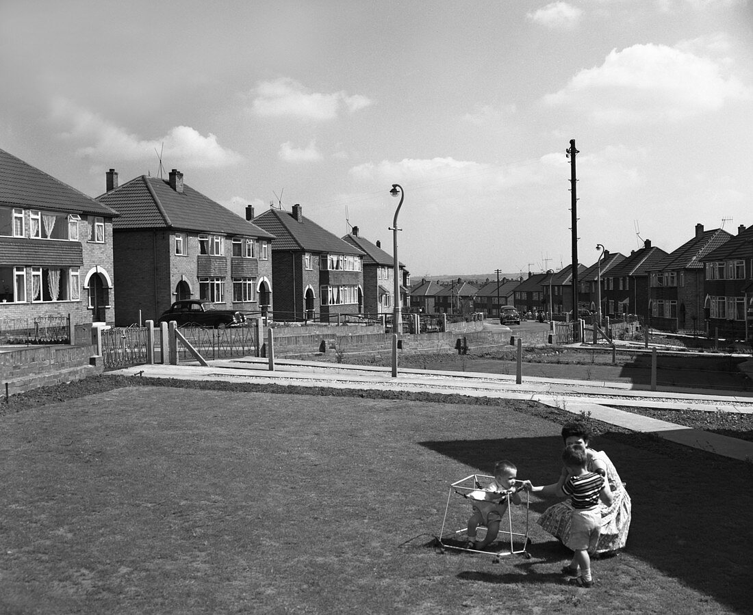 Urban regeneration, Cresswell Estate, Yorkshire, 1963