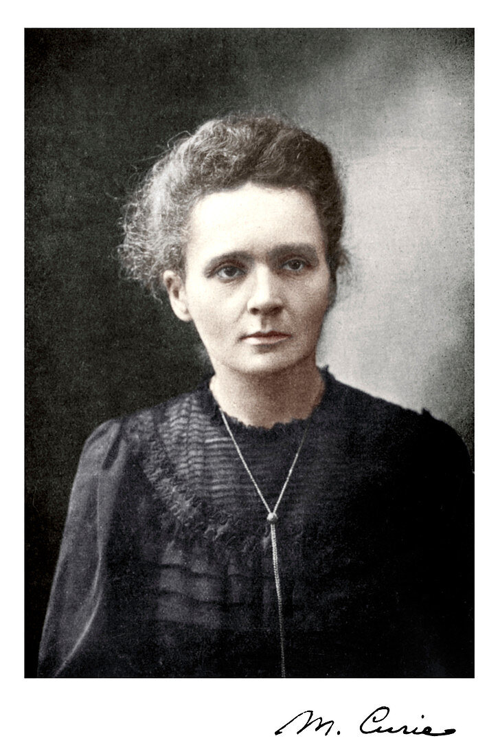 Marie Curie, Polish-born French physicist, 1917