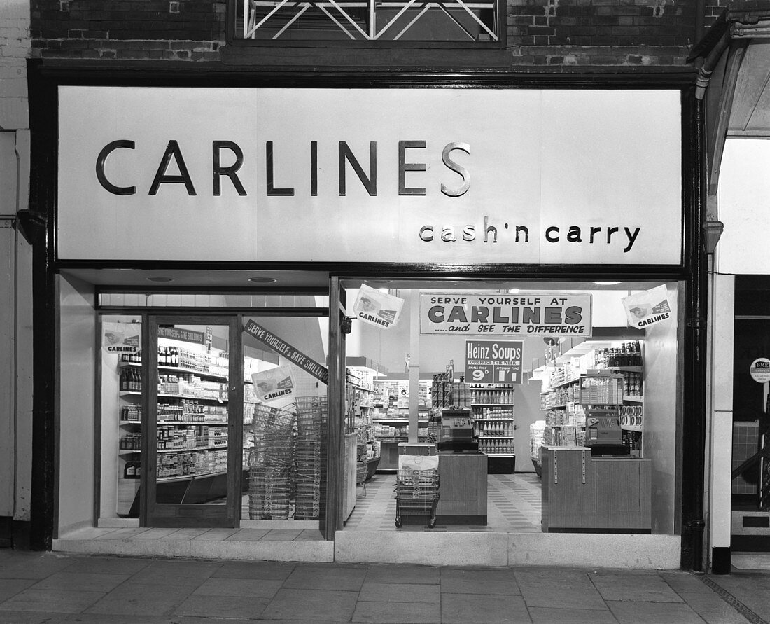 Carlines Self Service Store, South Yorkshire, 1960