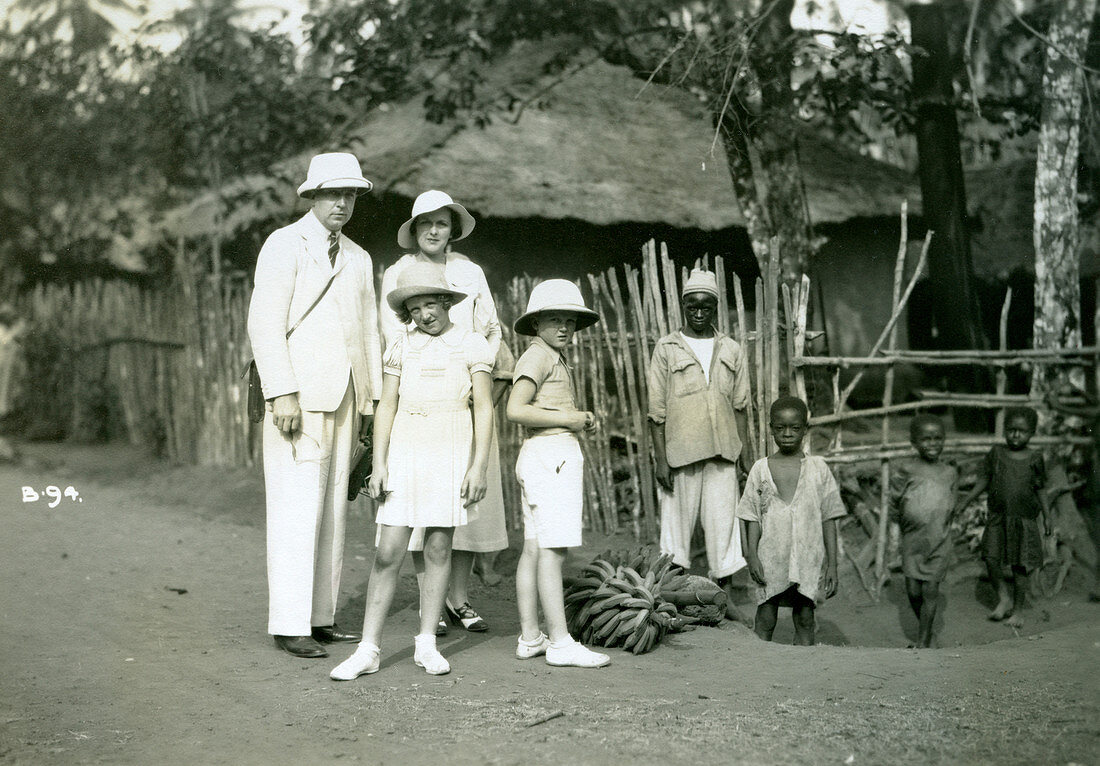 Europeans and locals, Sierra Leone, 20th century