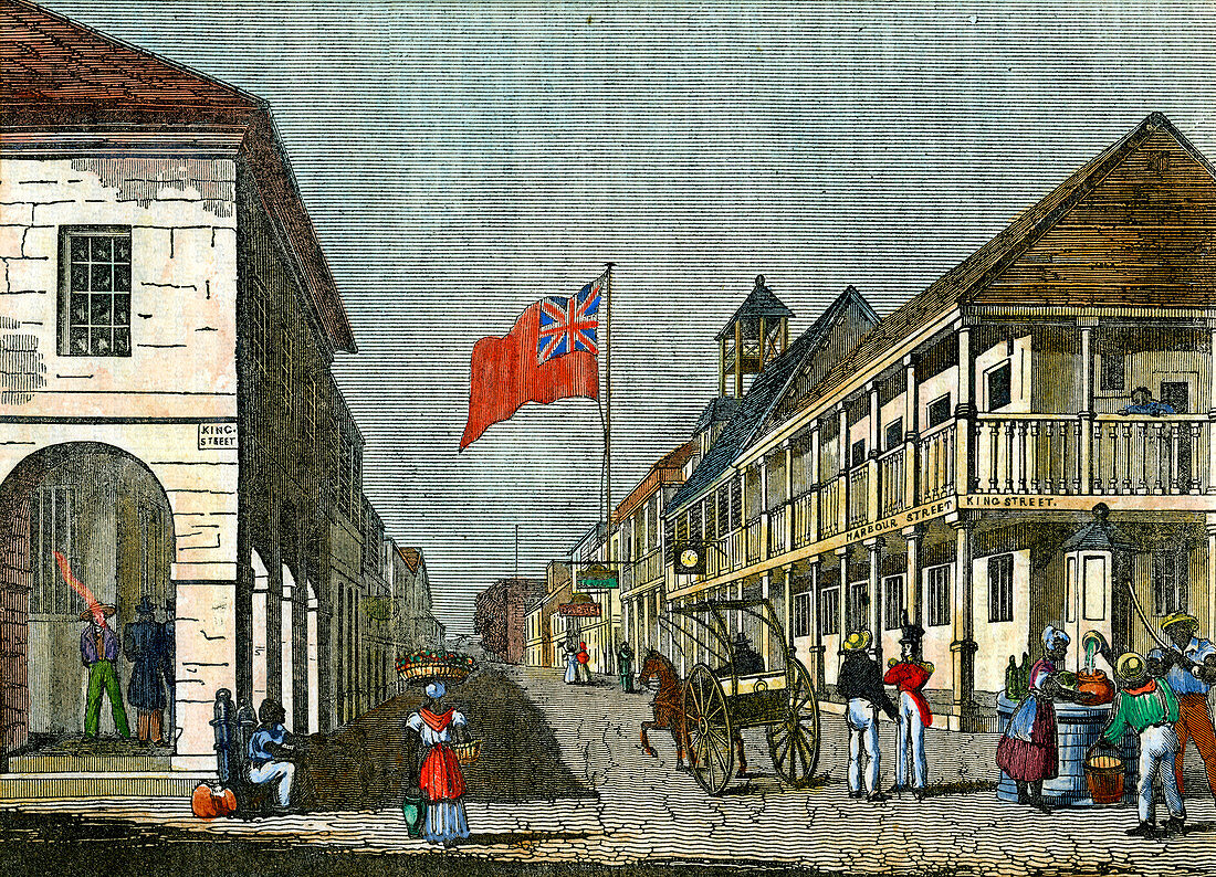 Kingston, Jamaica, c1835